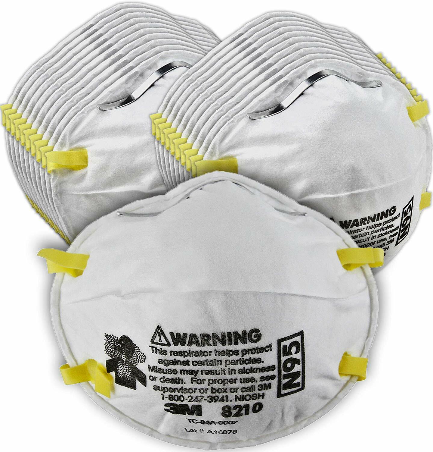 3M 8210 N95 Particulate Respirator, 20 Masks Per Box, EXP. 06/2026, Valid Codes