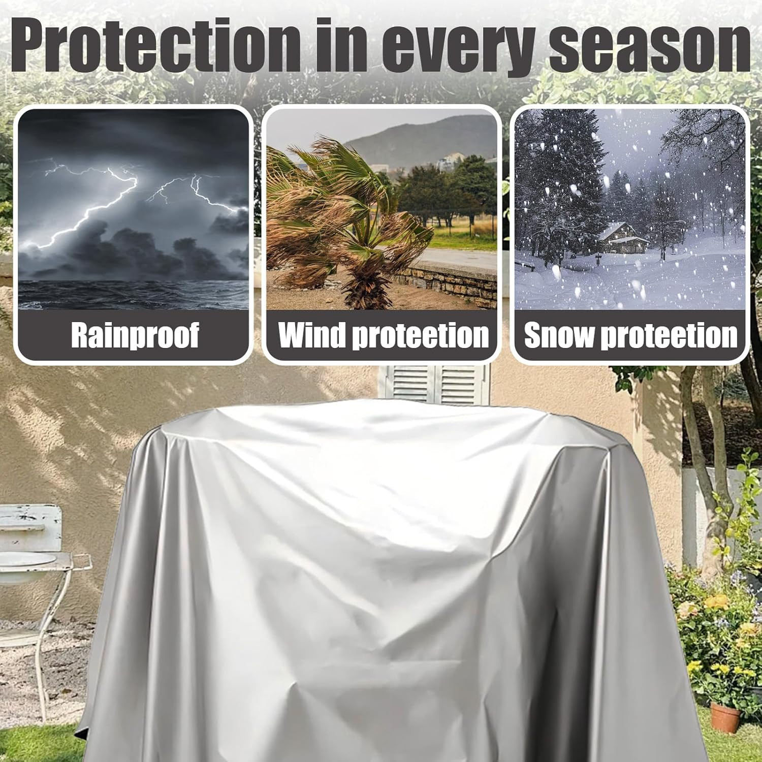 Jumbo Machine Cover – Breathable, Rust-Resistant, Water & Dust Proof, 57.87″x38.