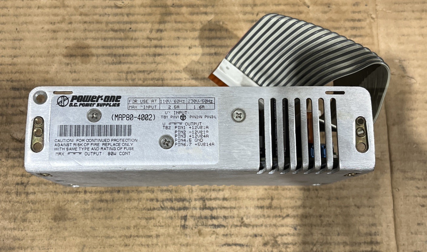 🔥Power One MAP80-4002 Power Supply 110V/230V 2.5A/1.6A Out 12V, Used🇺🇸