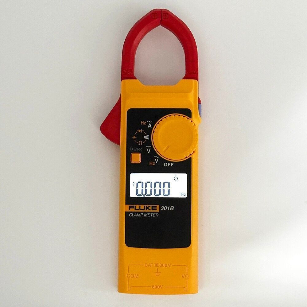 Fluke 301B Clamp Meter AC/DC Volt Current Resistance Frequency Multimeter
