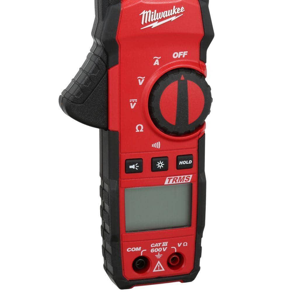 Milwaukee Clamp Meter Audible Alert+Auto Ranging+Backlit+Dual Voltage Indication