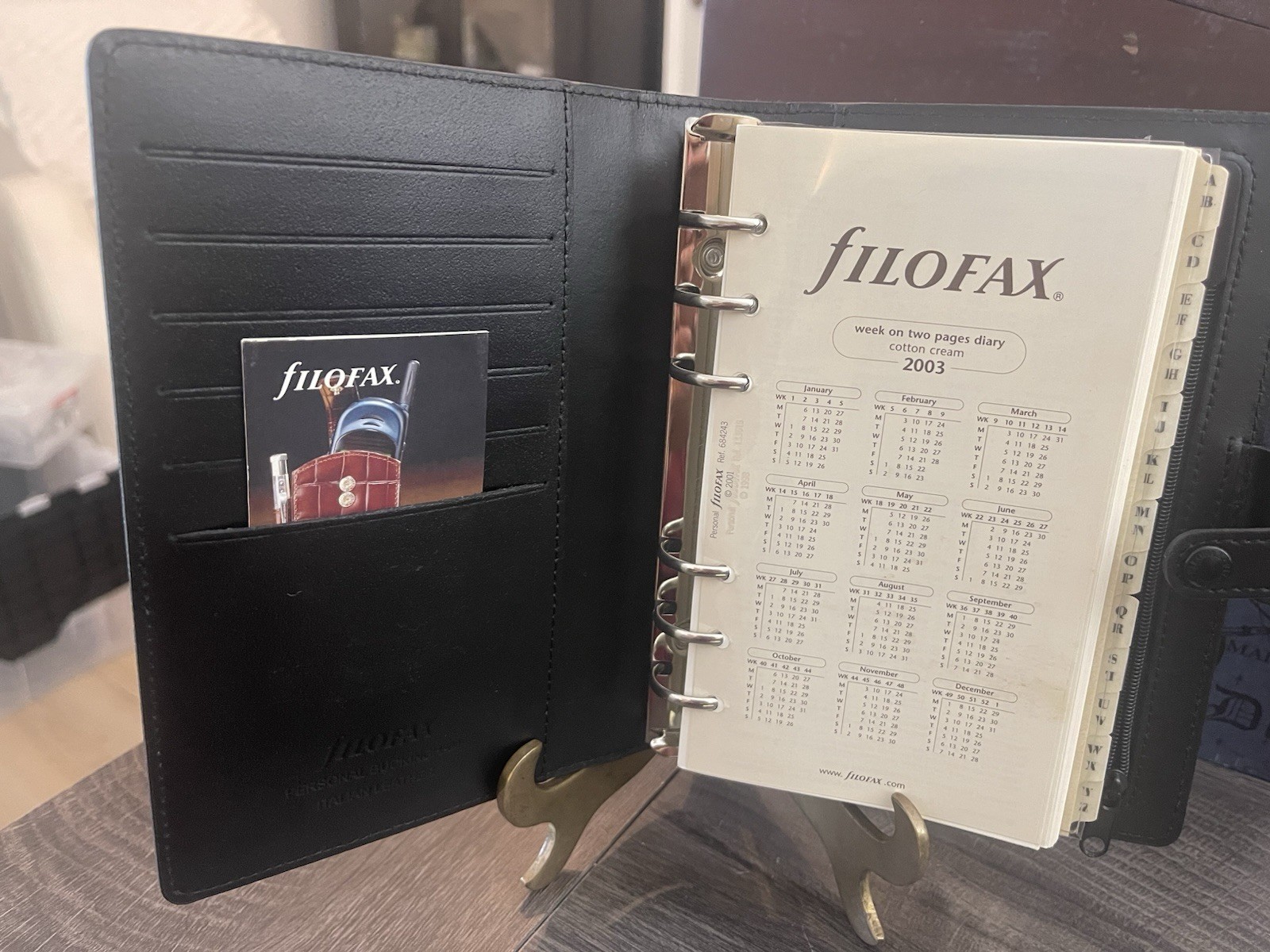 Filofax Personal Buckingham Italian Leather In Box NOS