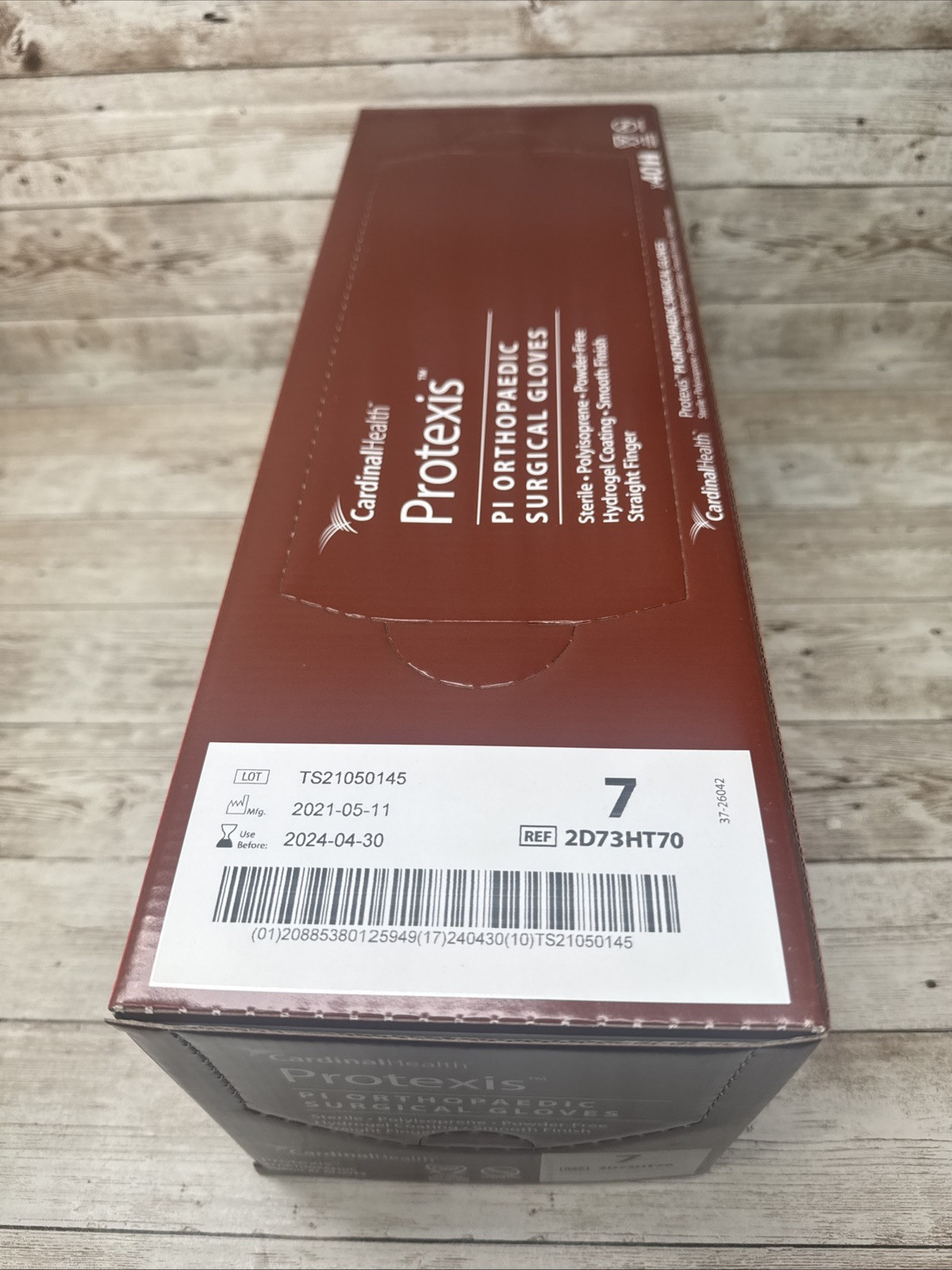 Protexis PI Orthopaedic Surgical Glove Cardinal *1 CASE* Size: 7 *See Date*