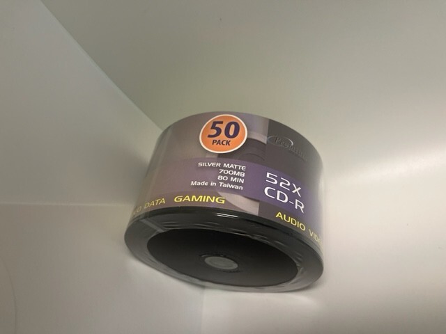 TOP QULAITY PREMIUM MATTE SILVER CD-R, 52X,700MB, 100 PCS, FREE FDX EXP SHIP
