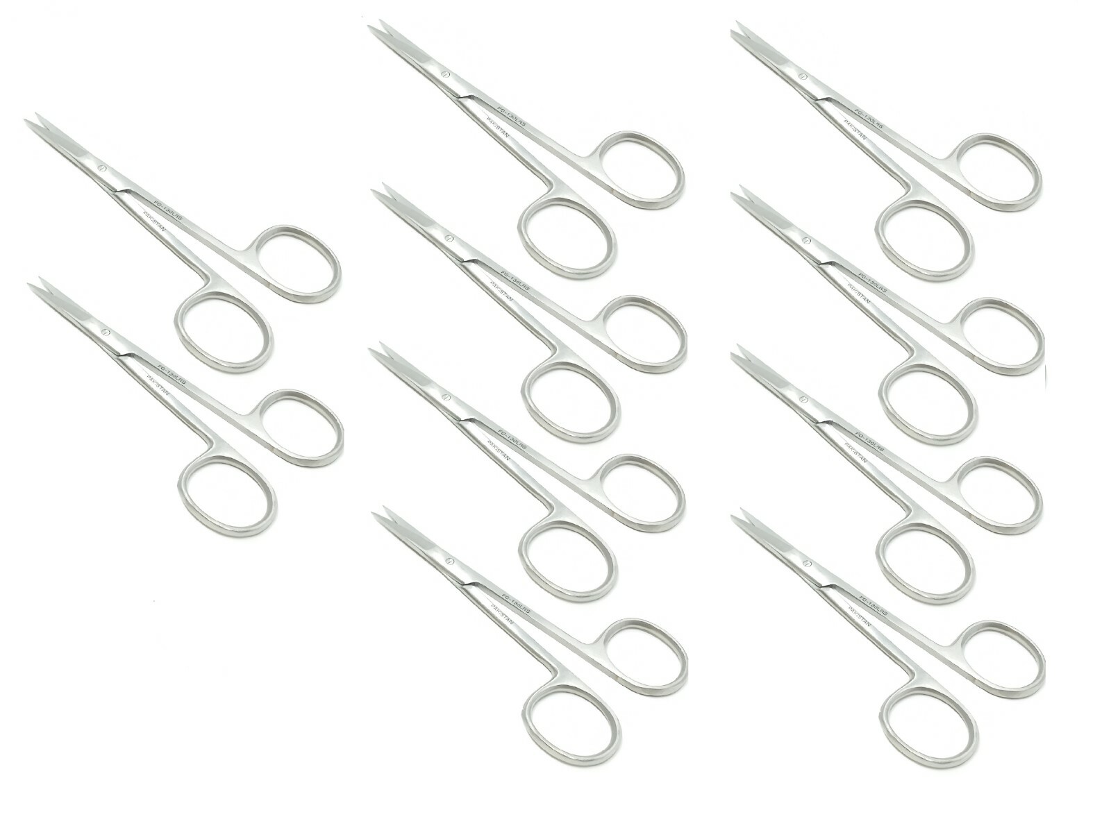 10 Premium Iris Scissors Straight 4.5″ Surgical/Medical/Veterinary Instrument