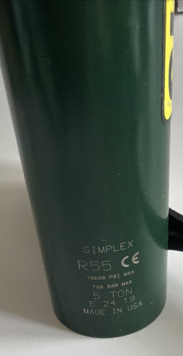 Simplex R55, 5 Ton SPR. RET. S/A 5.13” Stoke Cyl.