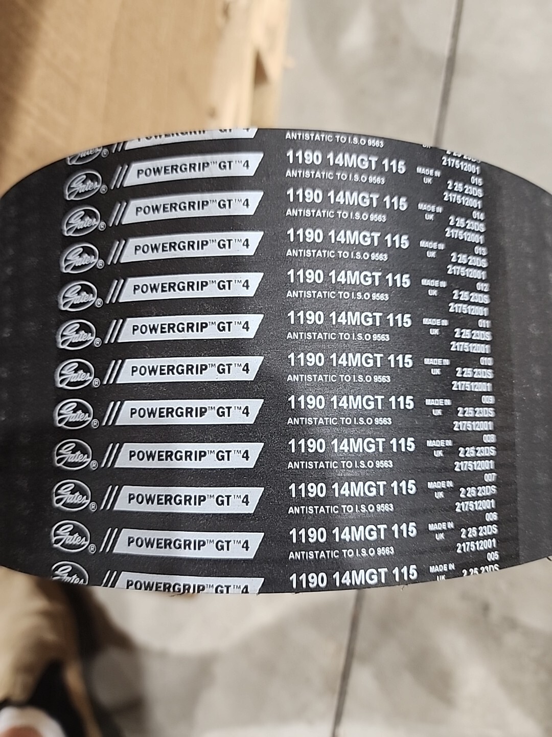 Gates Powergrip GT4 1190-14MGT-115 Belt