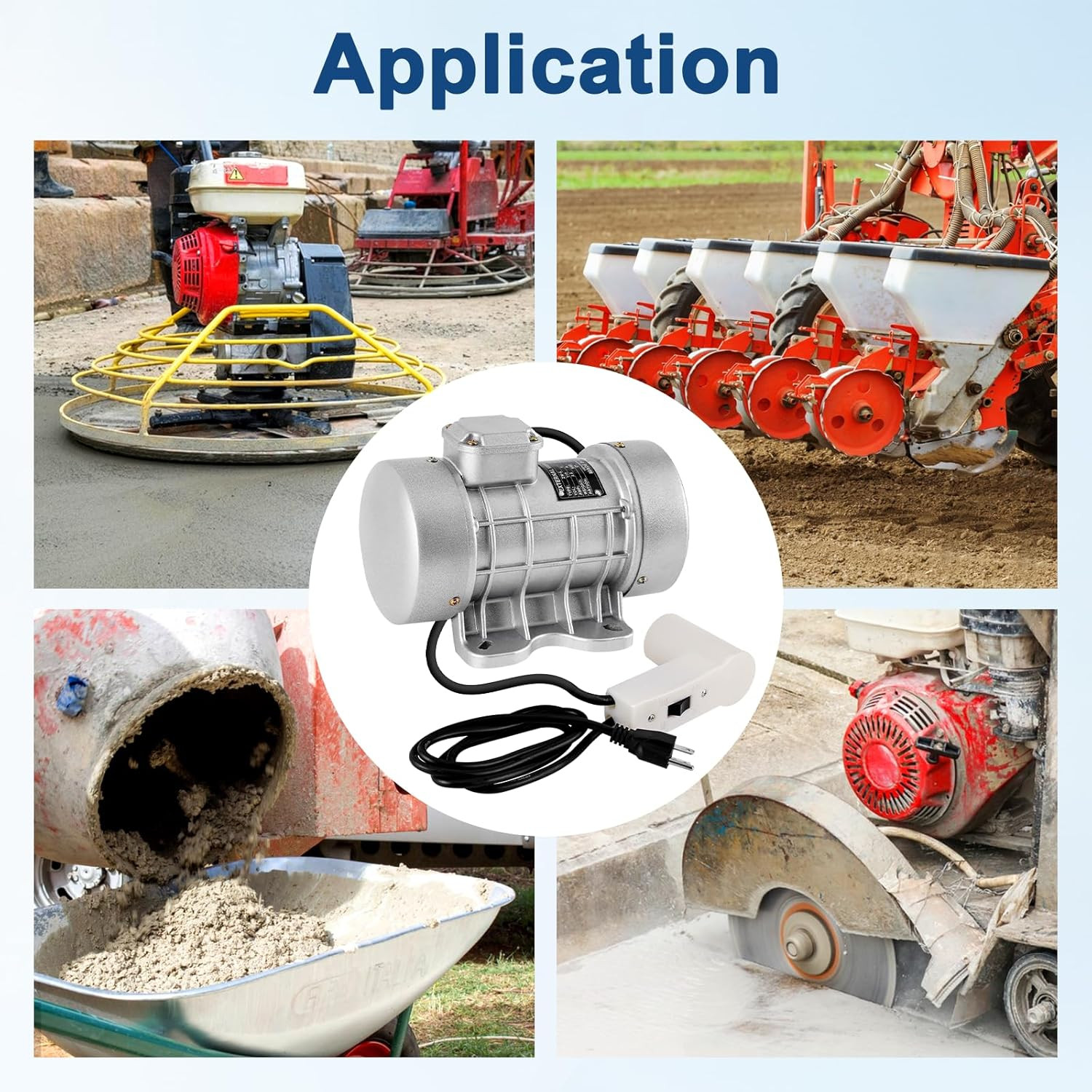 250W Heavy Duty Electric Concrete Vibrator Motor 110V 3000RPM