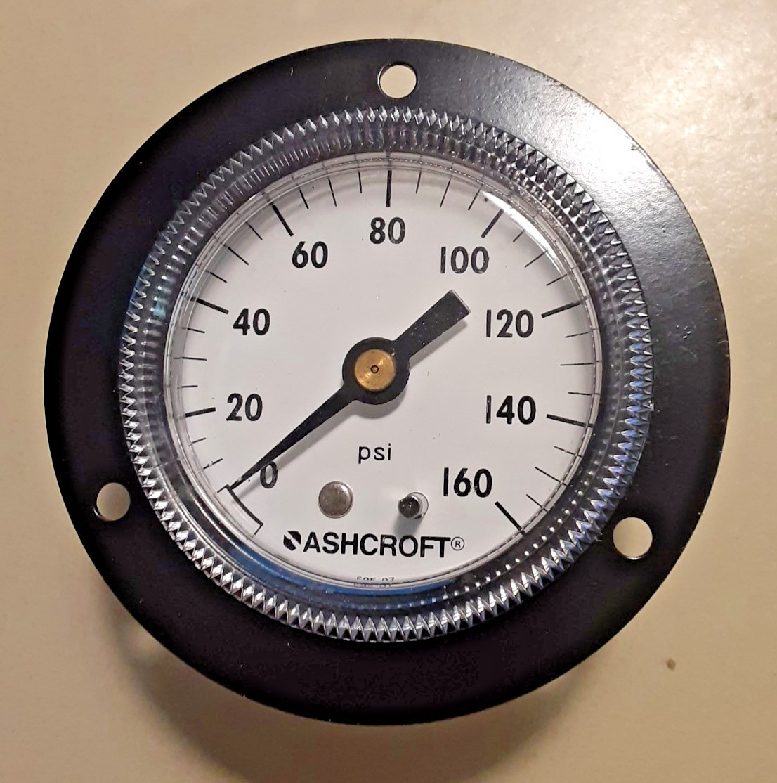 Flange Mount Pressure Gauge Ashcroft 2″ Flange Mount 0 – 160 PSI