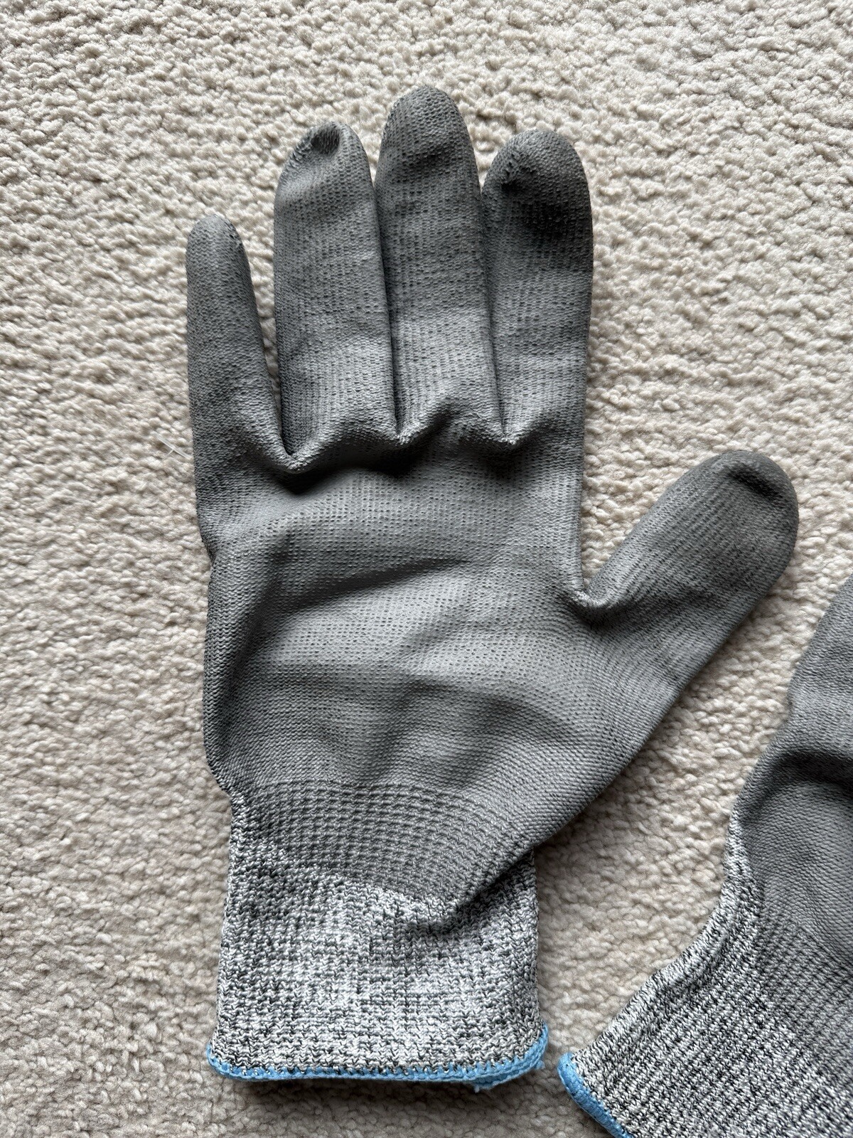 G-Tek Polykor PIP Industrial Products 16-530/ XXL Work Gloves Heather Grey Blue