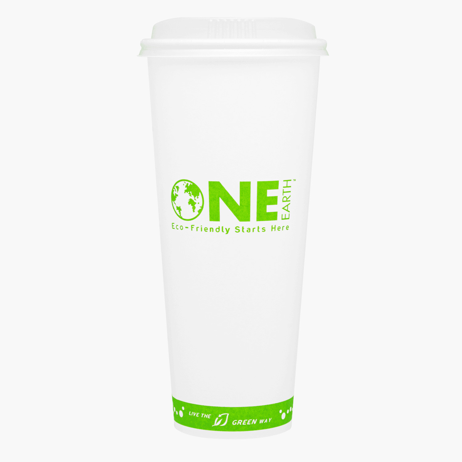 Karat Earth 24oz Eco-Friendly Paper Hot Cups – One Cup One Earth (90mm) – 500 ct