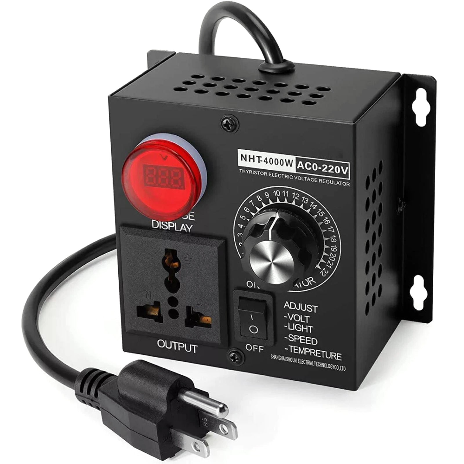 AC 110V/220V 4000W New SCR Electronic Voltage Regulator Fan Speed Controller