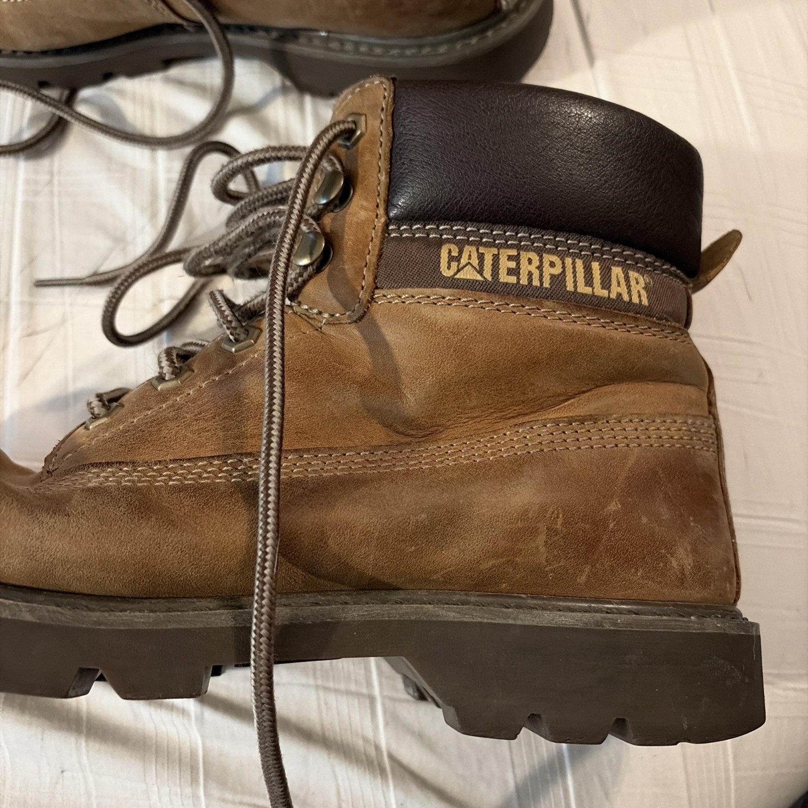 Caterpillar Unisex Colorado 2.0 Dark Beige Leather Work Boots P110427