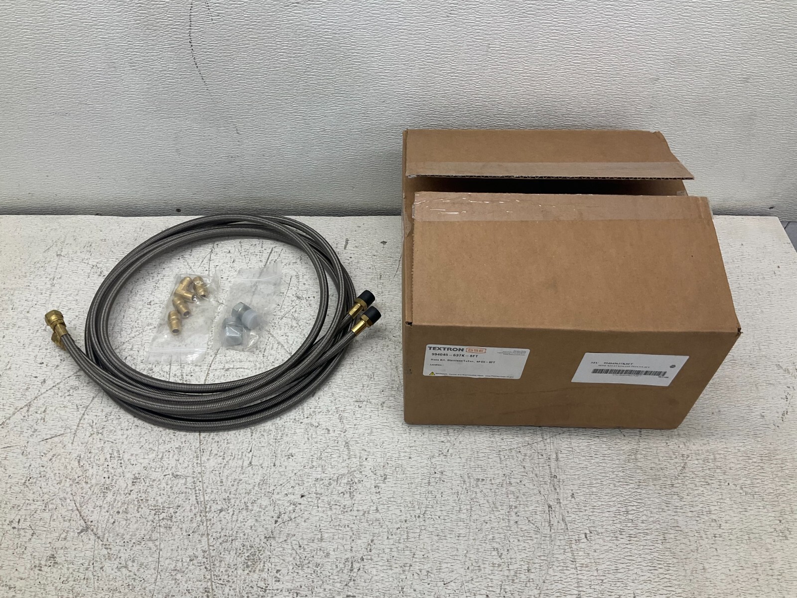 Textron GSE 994045-637K-8FT Stainless / Teflon Hose Kit 6FSX-8FT New (TSC)