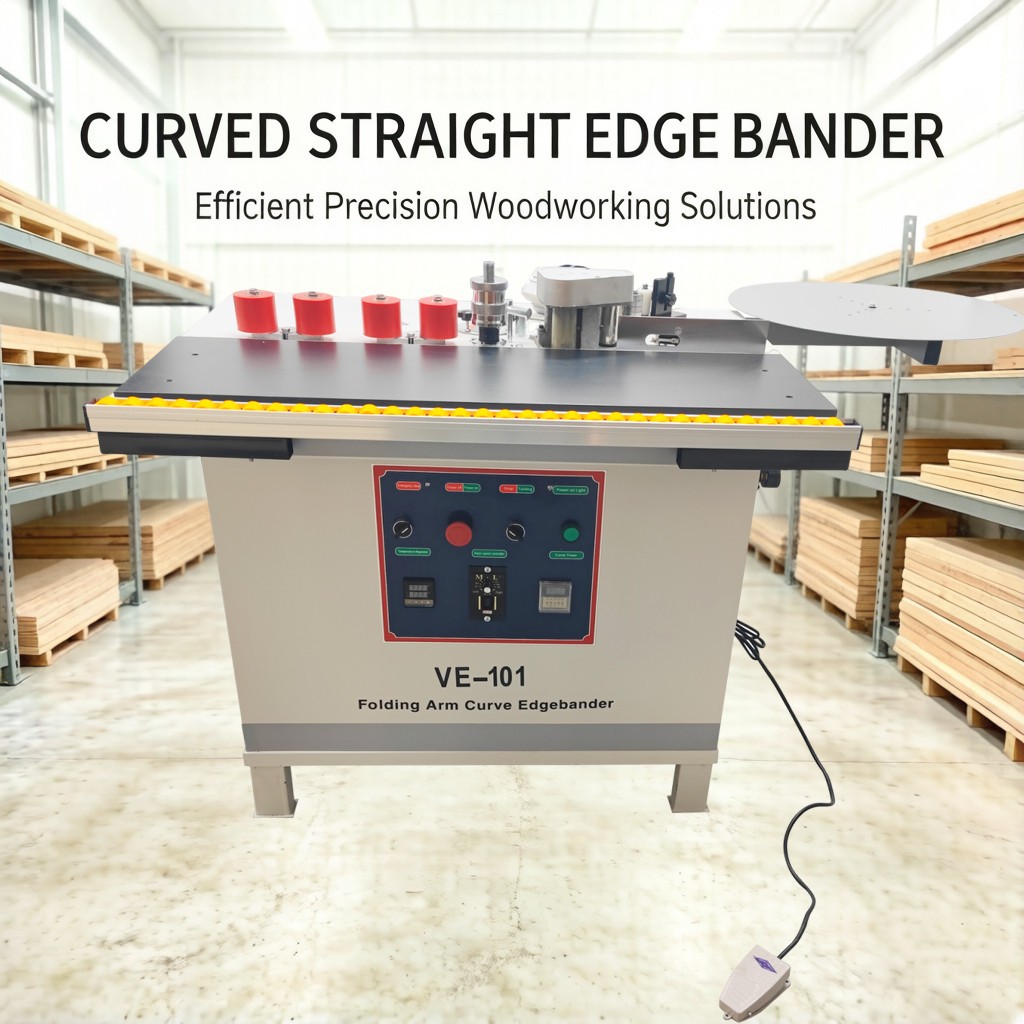 Electric Woodworking Straight Curved Line Edge Banding Machine 110V 0-15m/min