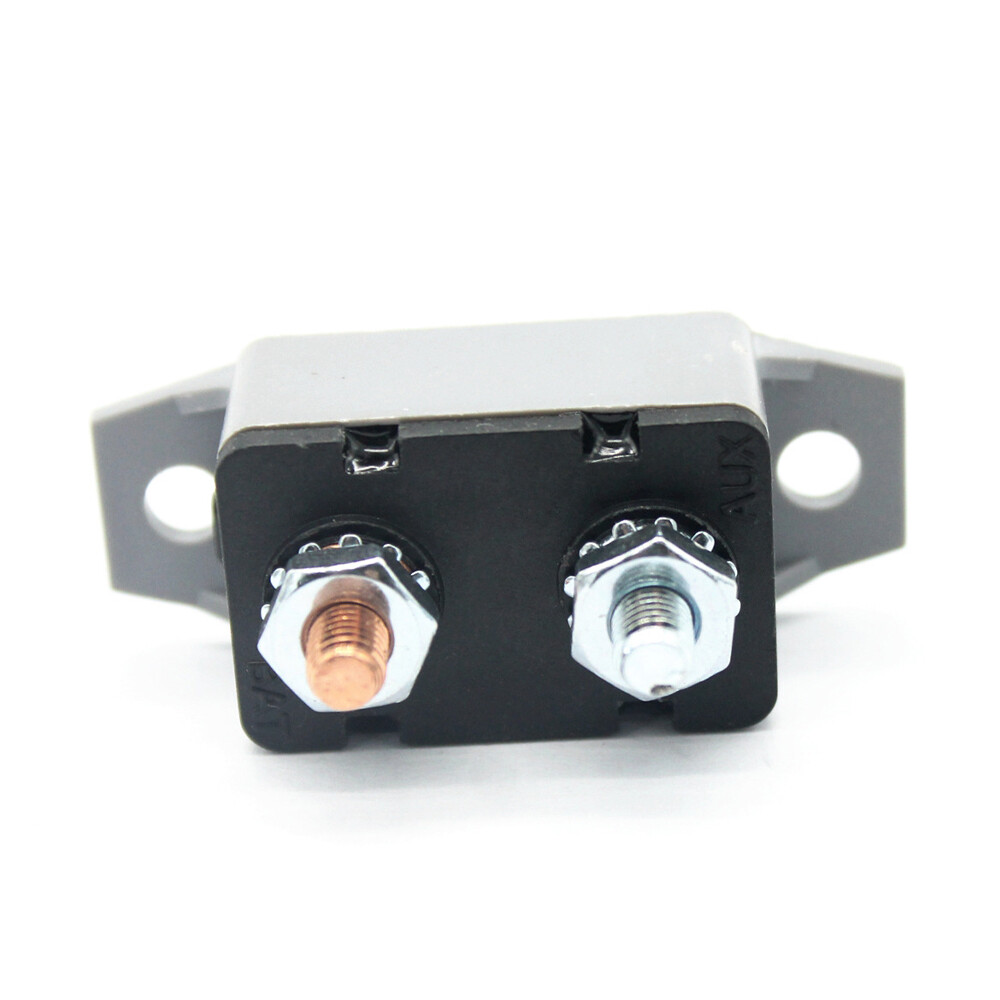 4X 50A AMP 12V Circuit Breaker Stud Type Shortstop Fuse Automatic Auto Reset