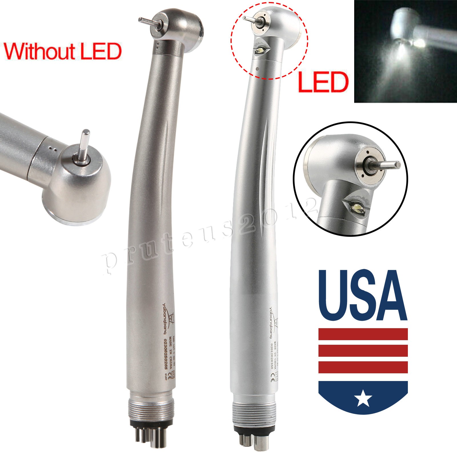 1-10 Yabangbang Dental LED E-generator / High Speed Handpiece 4/2 Hole NSK Style