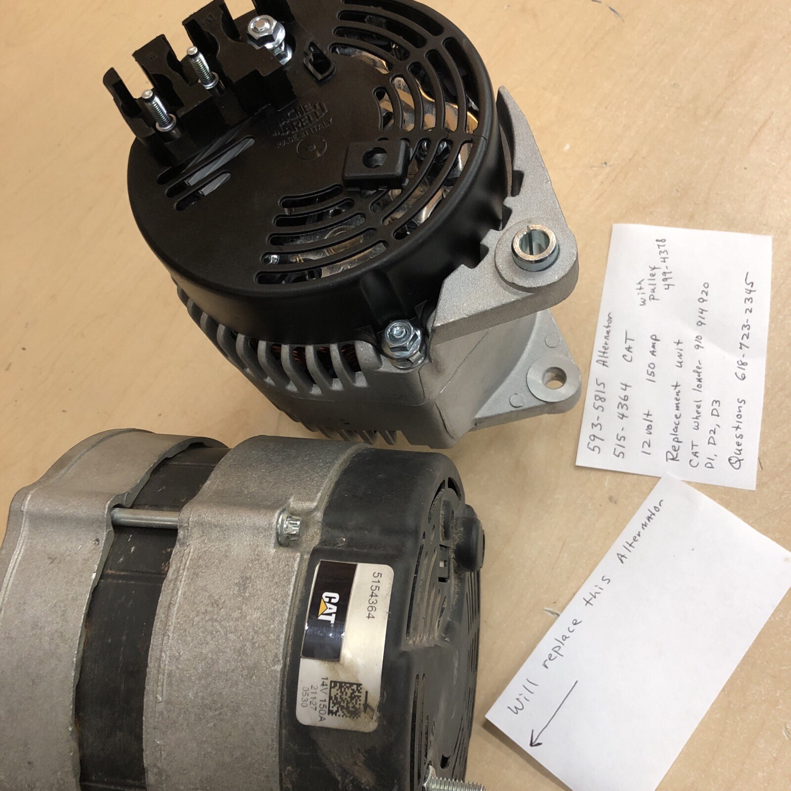 cat 920 loader alternator 593-5815