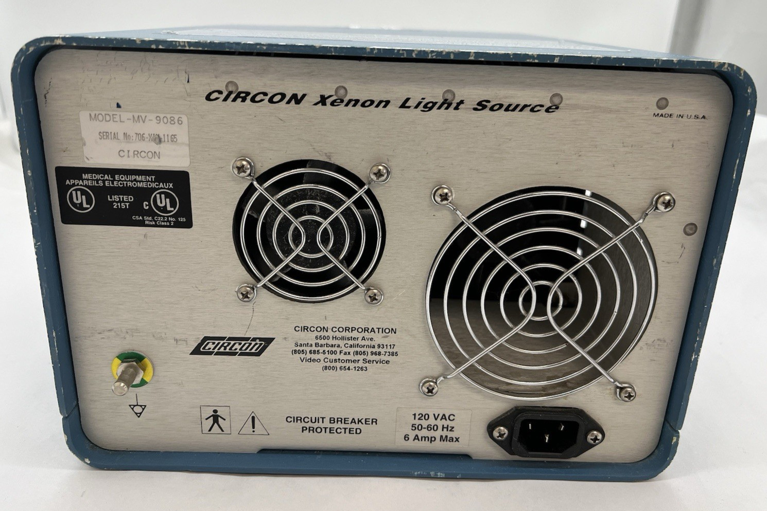 Circon 300 W Xenon Light Source, Model MV-9086, SN 403-XEN-184