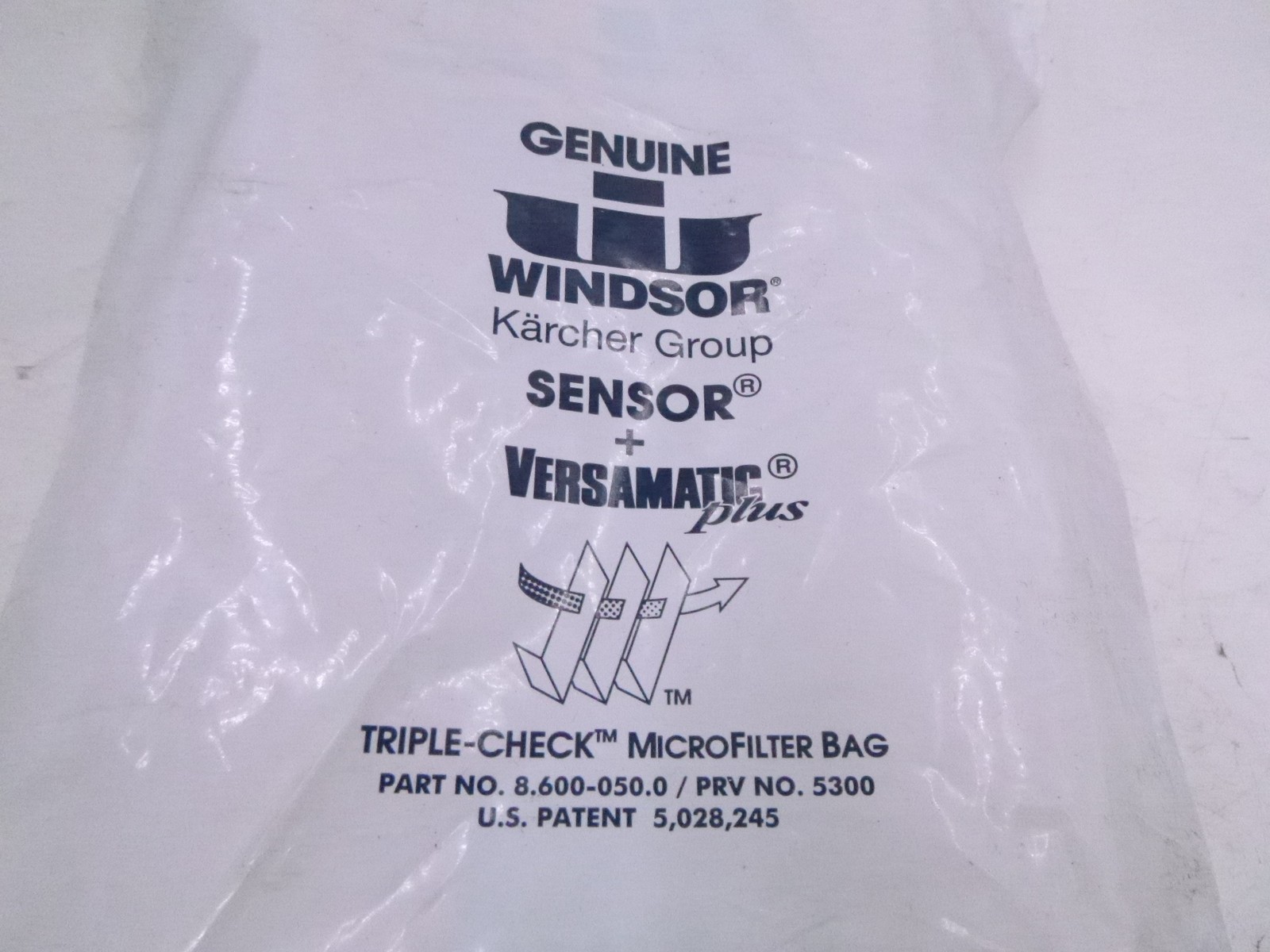10-pack Genuine Windsor Karcher Sensor & Versamatic Plus Dust Bags 8.600-050.0