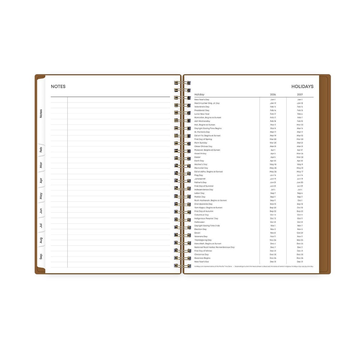 Blue Sky 2026 Weekly/Monthly 15 Months Planner and Notes 5.875″x8.625″