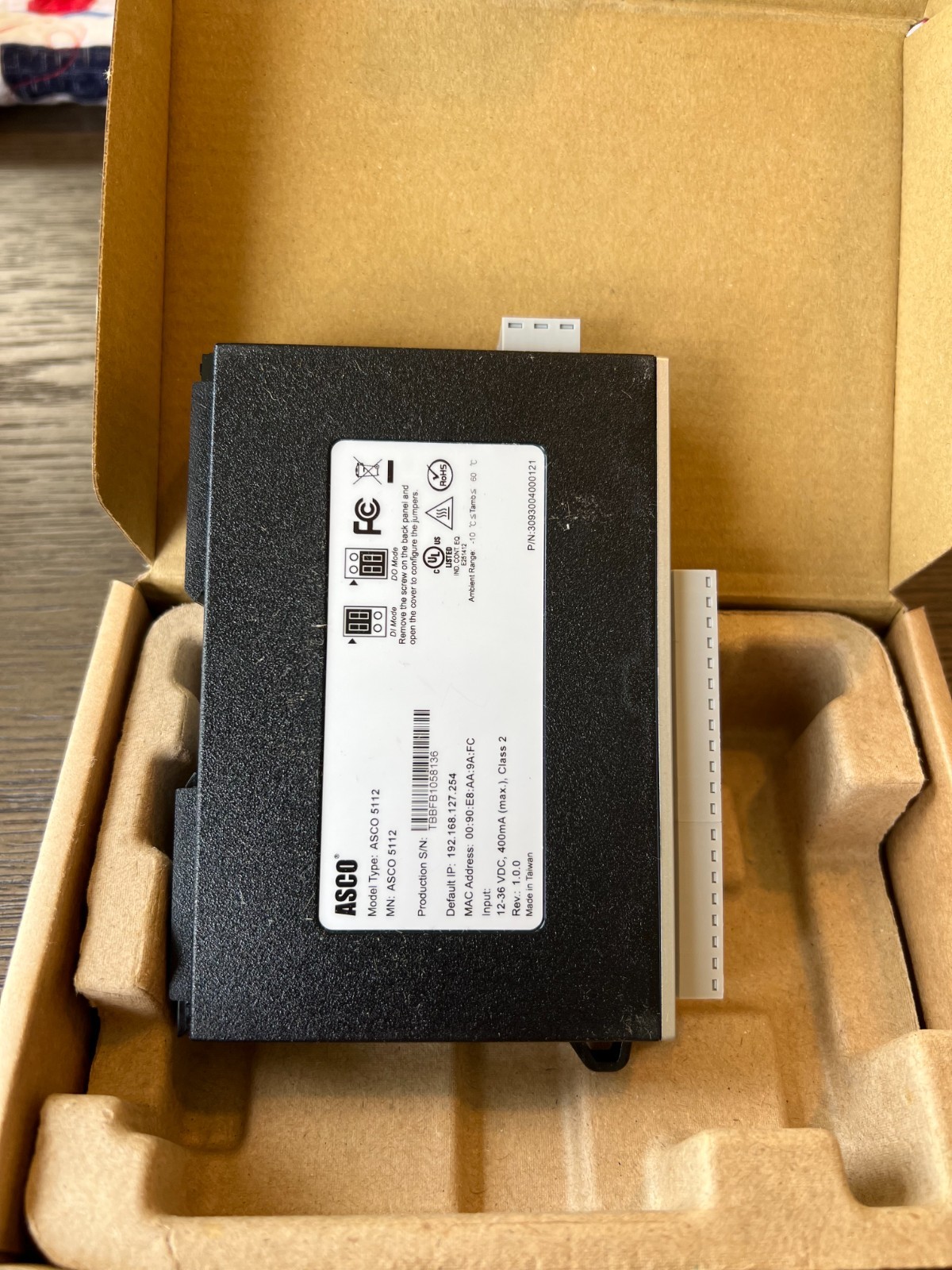 ASCO 5112 2 Port Ethernet Module
