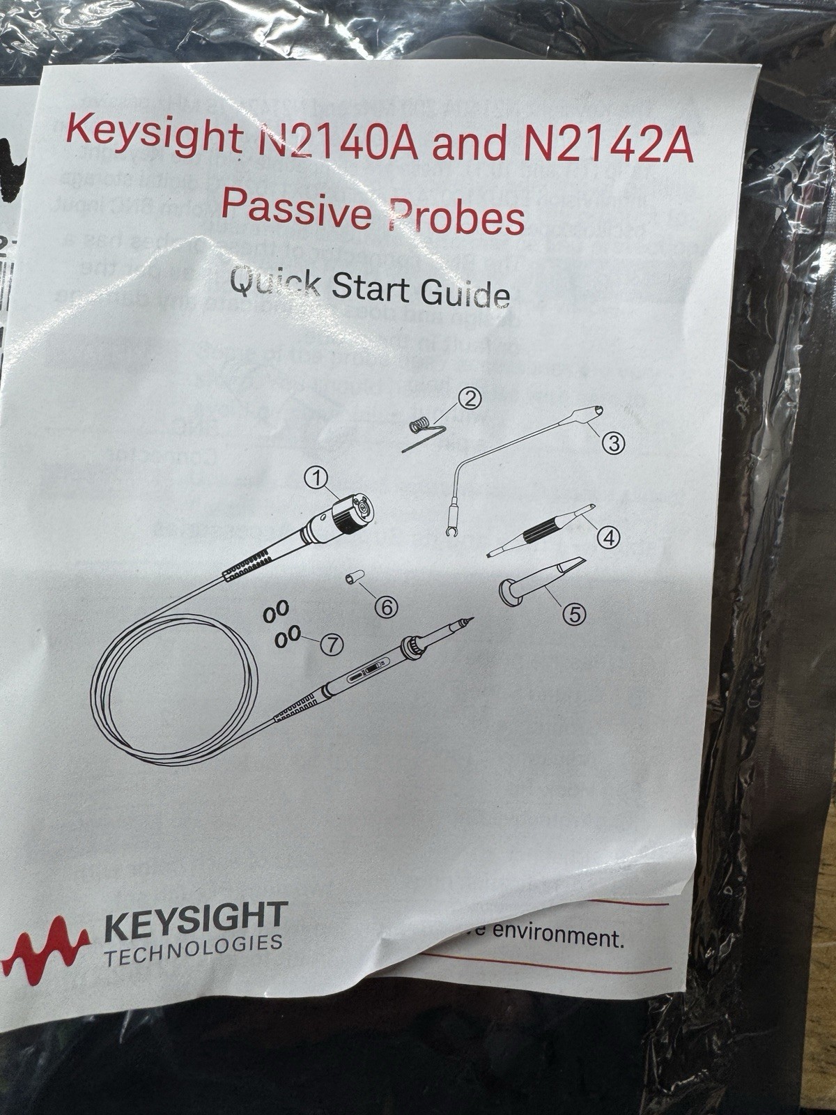Keysight N2142A Oscilloscope Probe Accessory N2142-60001 NEW ESD Sealed