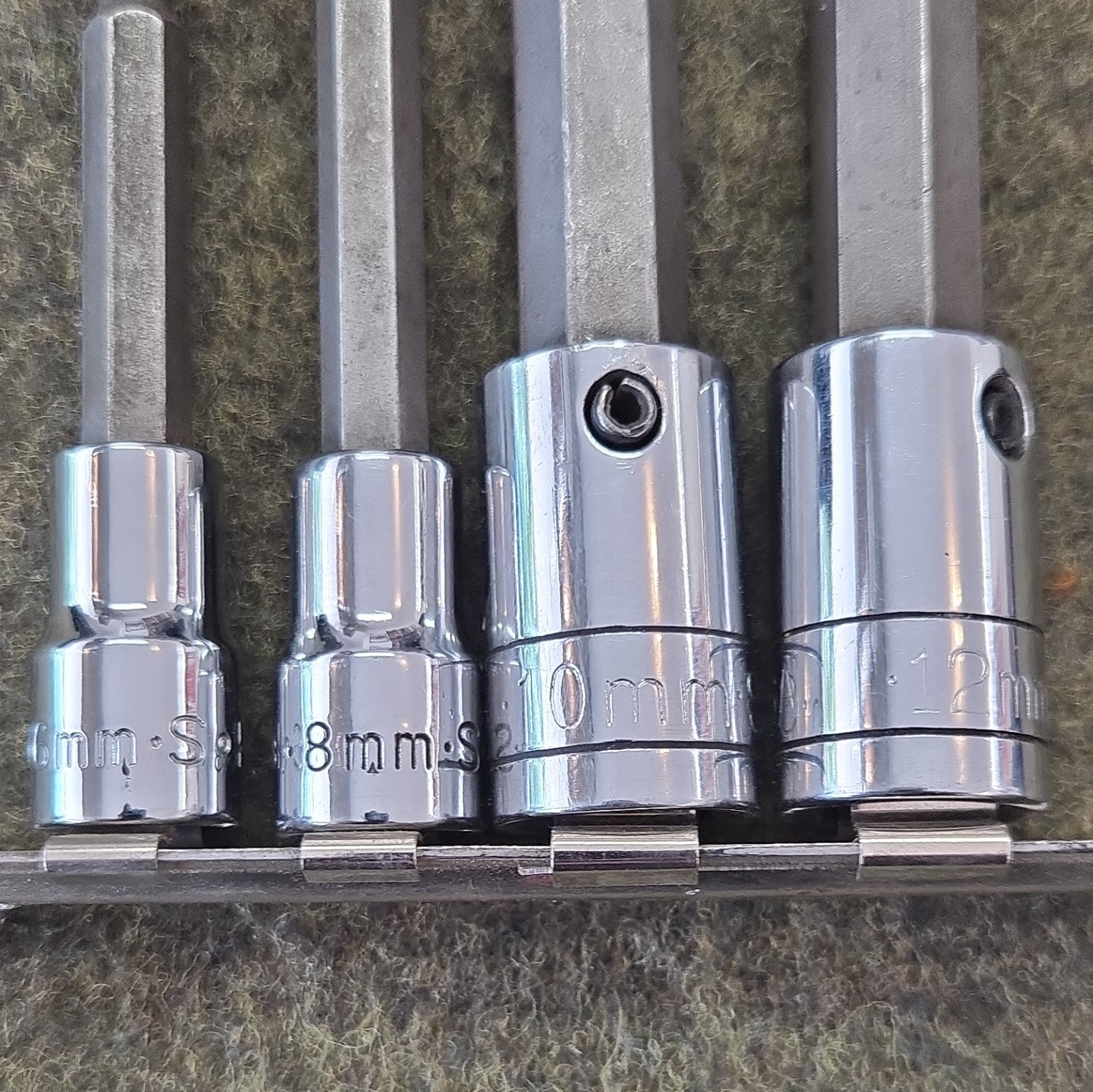 SK 4 Piece 12 Point Bit Socket Set 6mm-12mm
