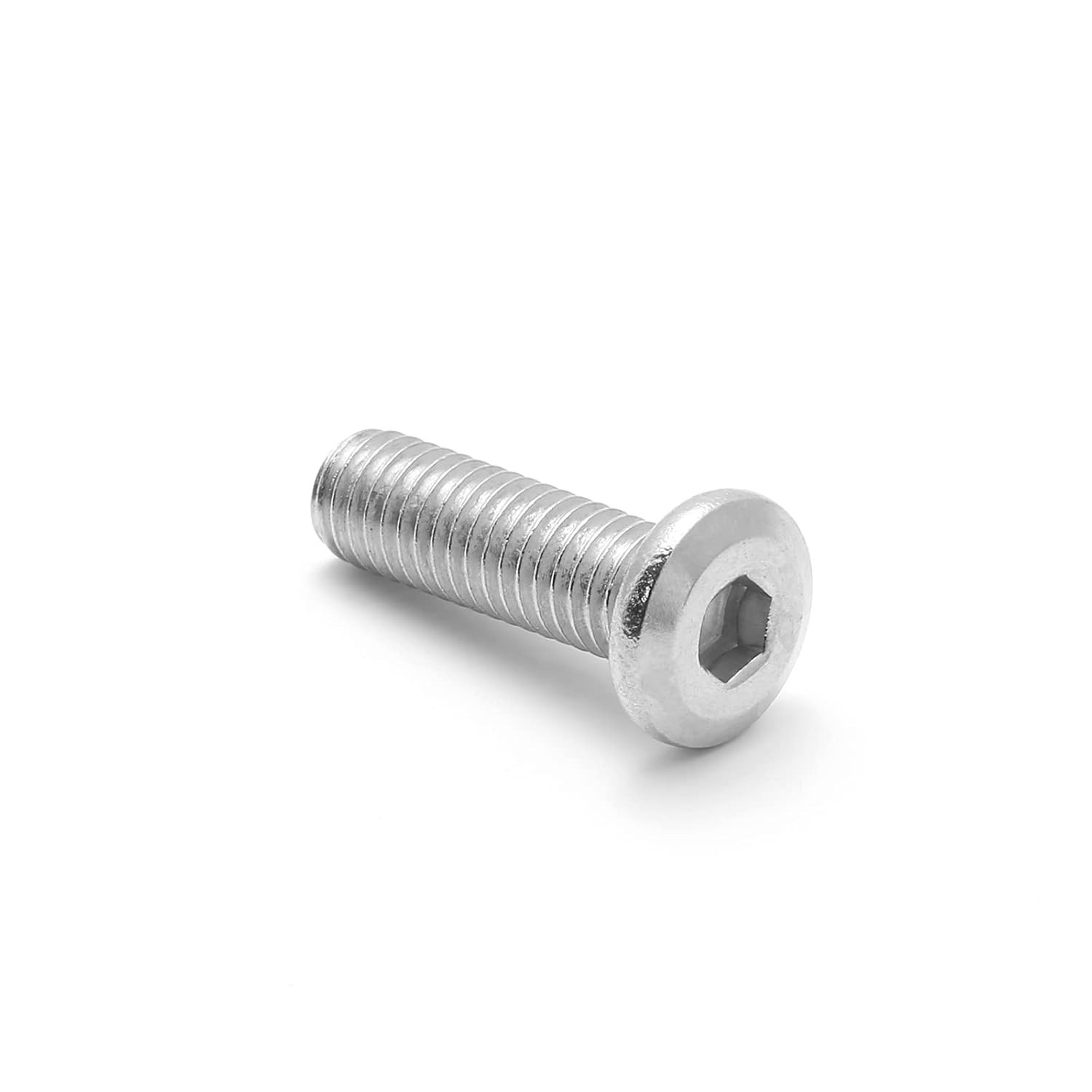 Biaungdo 60 Pcs M6x15mm Stainless Steel Flat Head Hex Socket Cap Bolts Screws Co