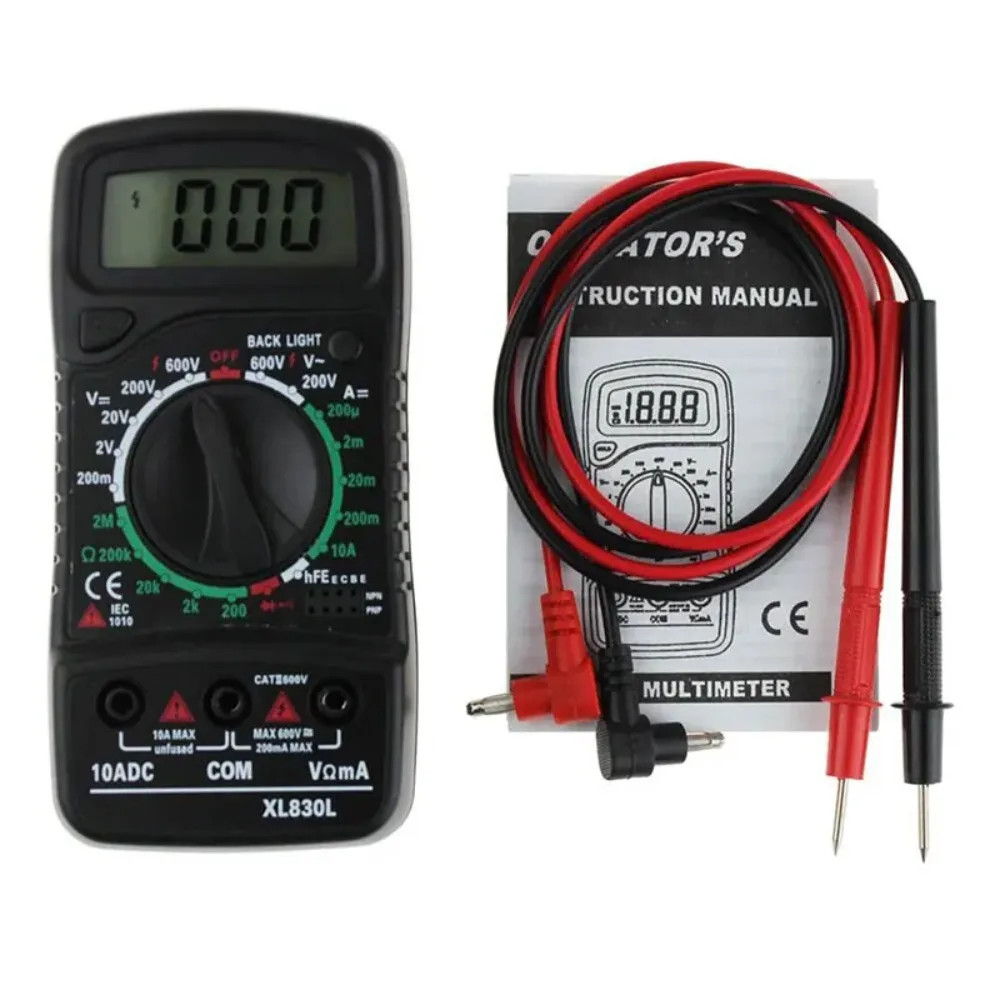 Digital Multimeter XL830L AC/DC Voltage Resistance DC Ammeter Tester