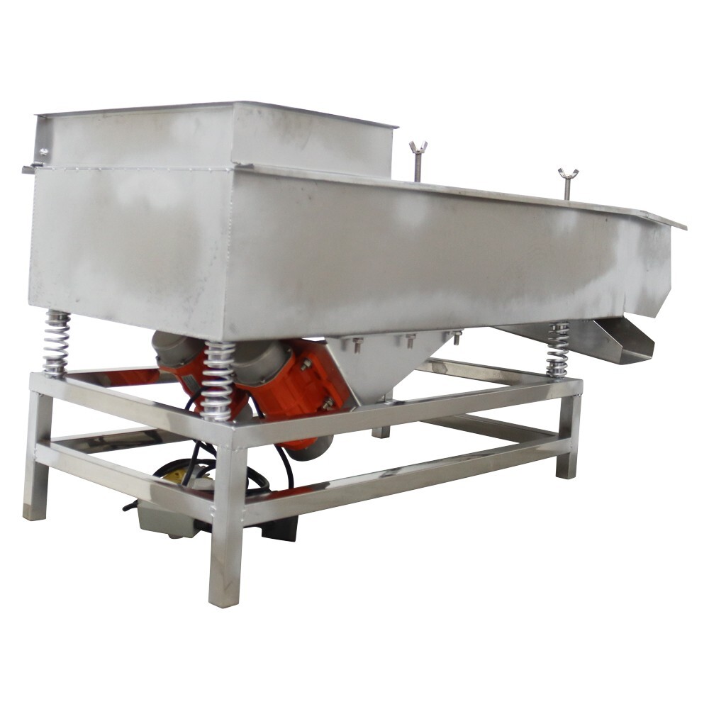 TECHTONGDA Full Stainless Steel Linear Vibrating Screen with10mm&5mm Screen 110V