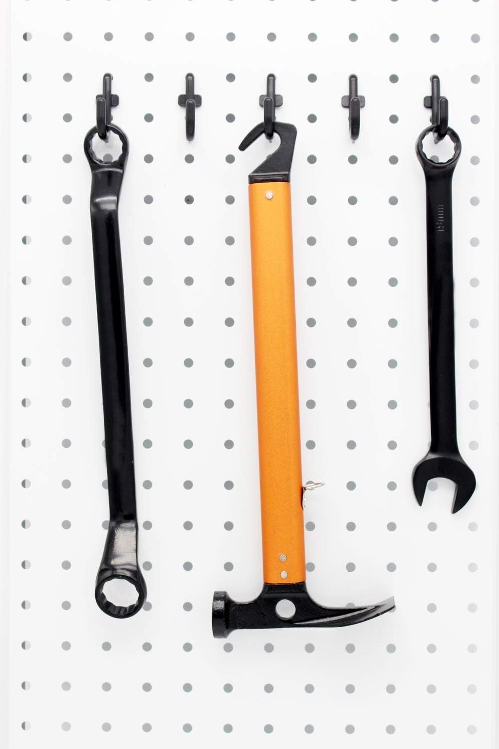 Smooth-Edge 100PC Pegboard Hooks – Easy Install with Black Powder-Coated Finish