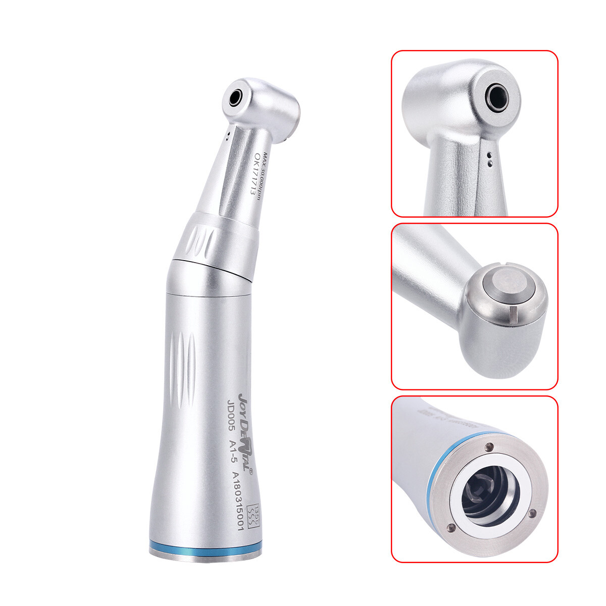 Dental Inner Water Spray Contra Angle Air Motor Low Speed Handpiece 4Hole