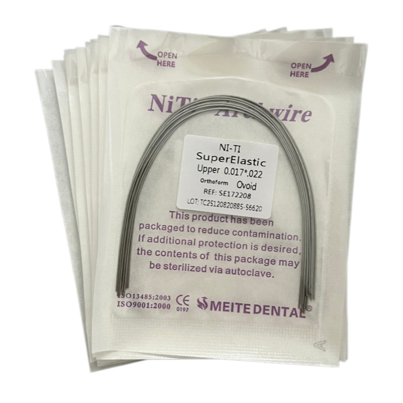 Dental Orthodontic Arch Wire Super Elastic Niti Round Rectangular Ovoid Form