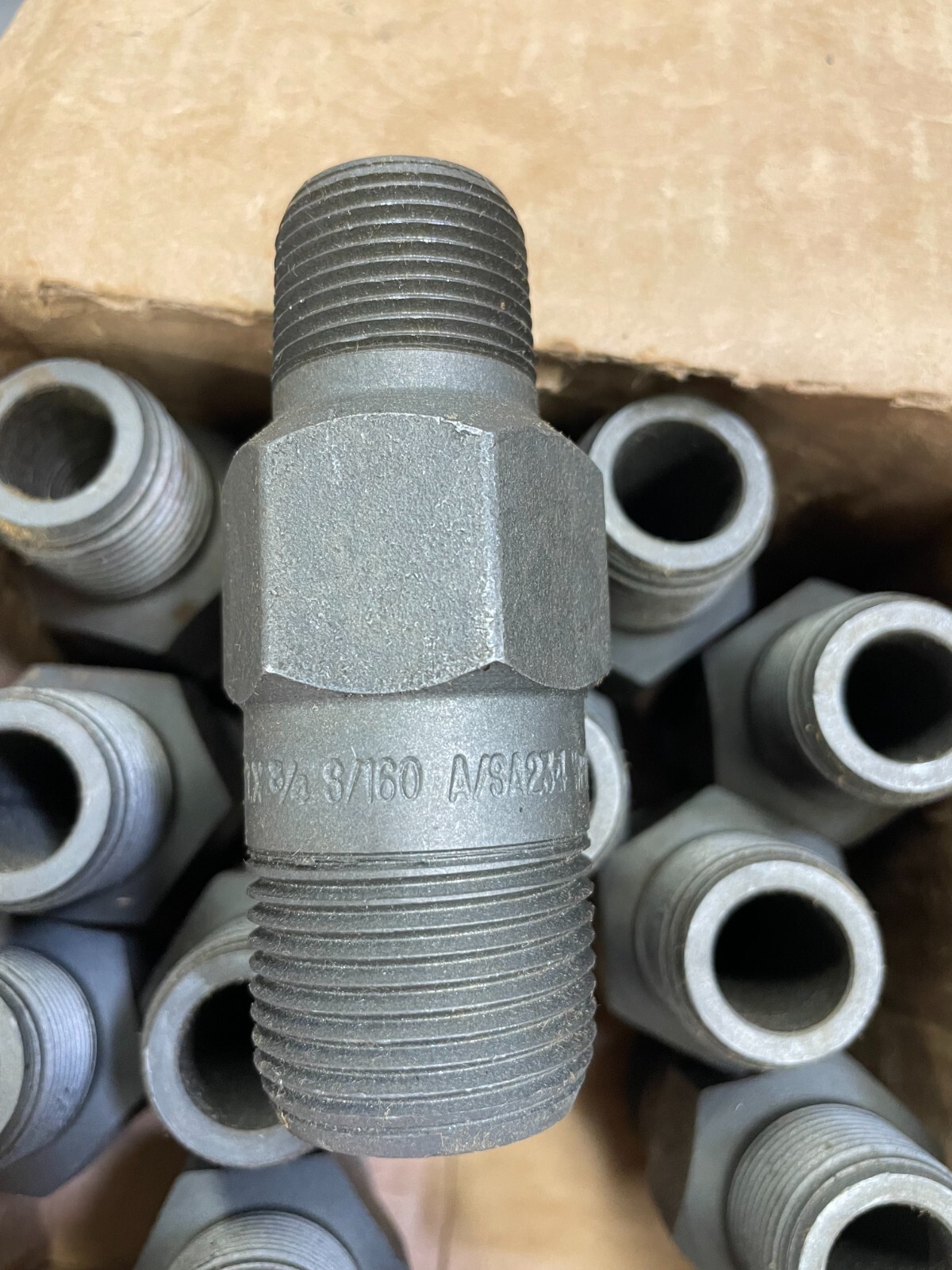 SWAGE NIPPLE 1″ x 3/4″ Schedule 160 Concentric Thread Both End A234 WPBN SP95