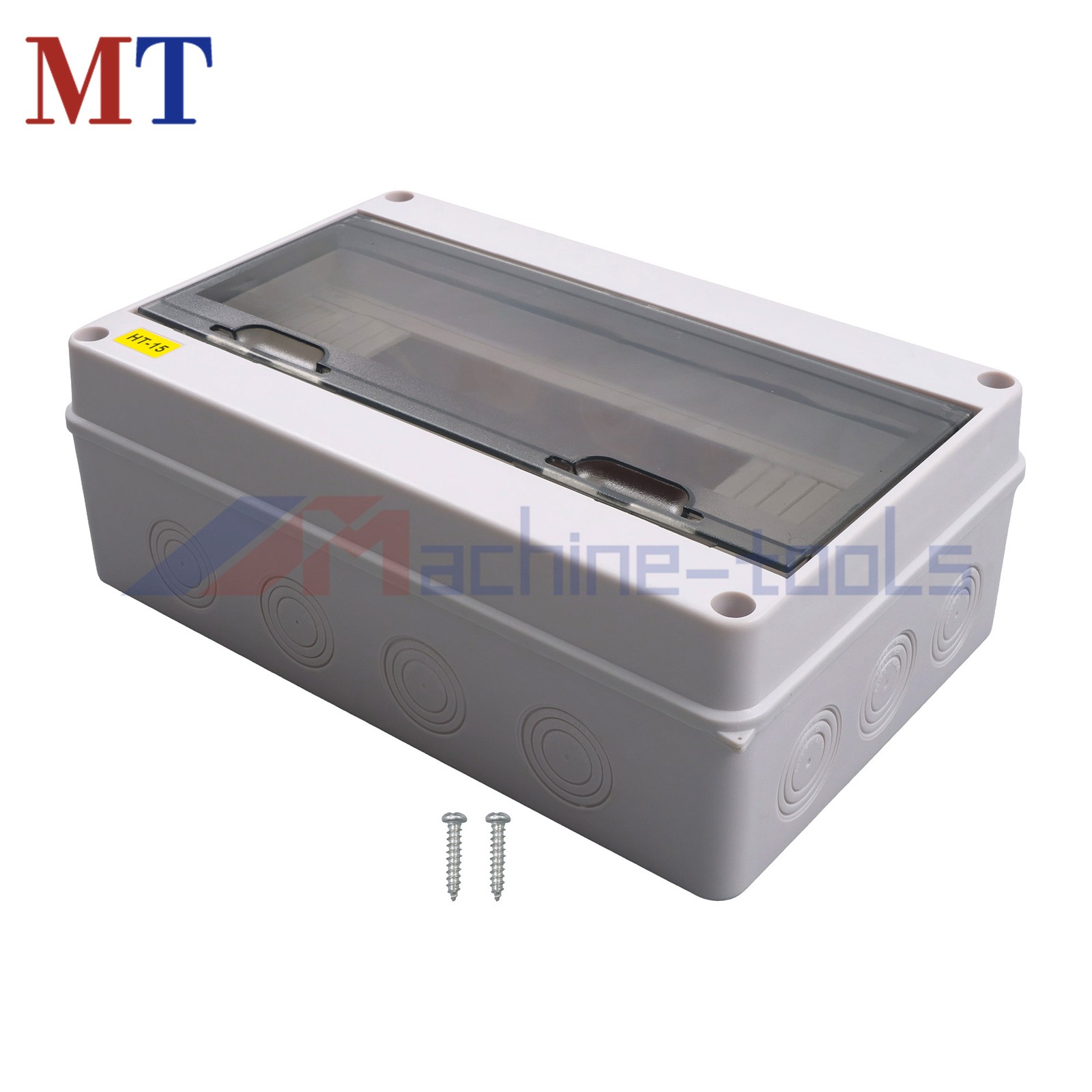 15 Way MCB Enclosure, IP65 Outdoor Rated, DIN Rail & Neutral Link