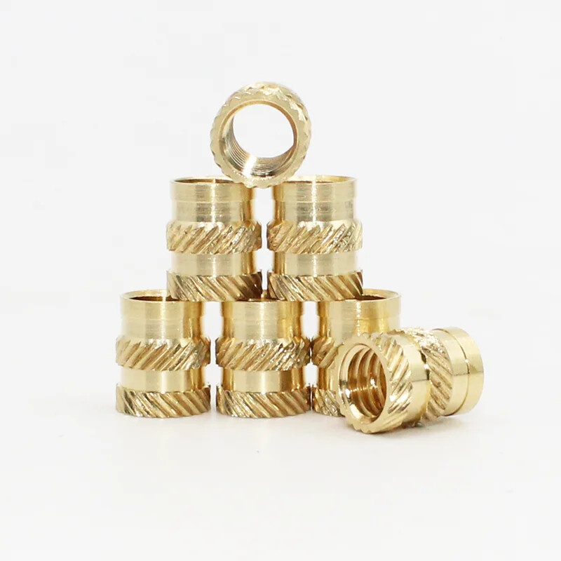 Brass Threaded Insert Nut Kit M2 M2.5 M3 M4 M5 M6 M8 Hot Melt Heat Knurled Embed