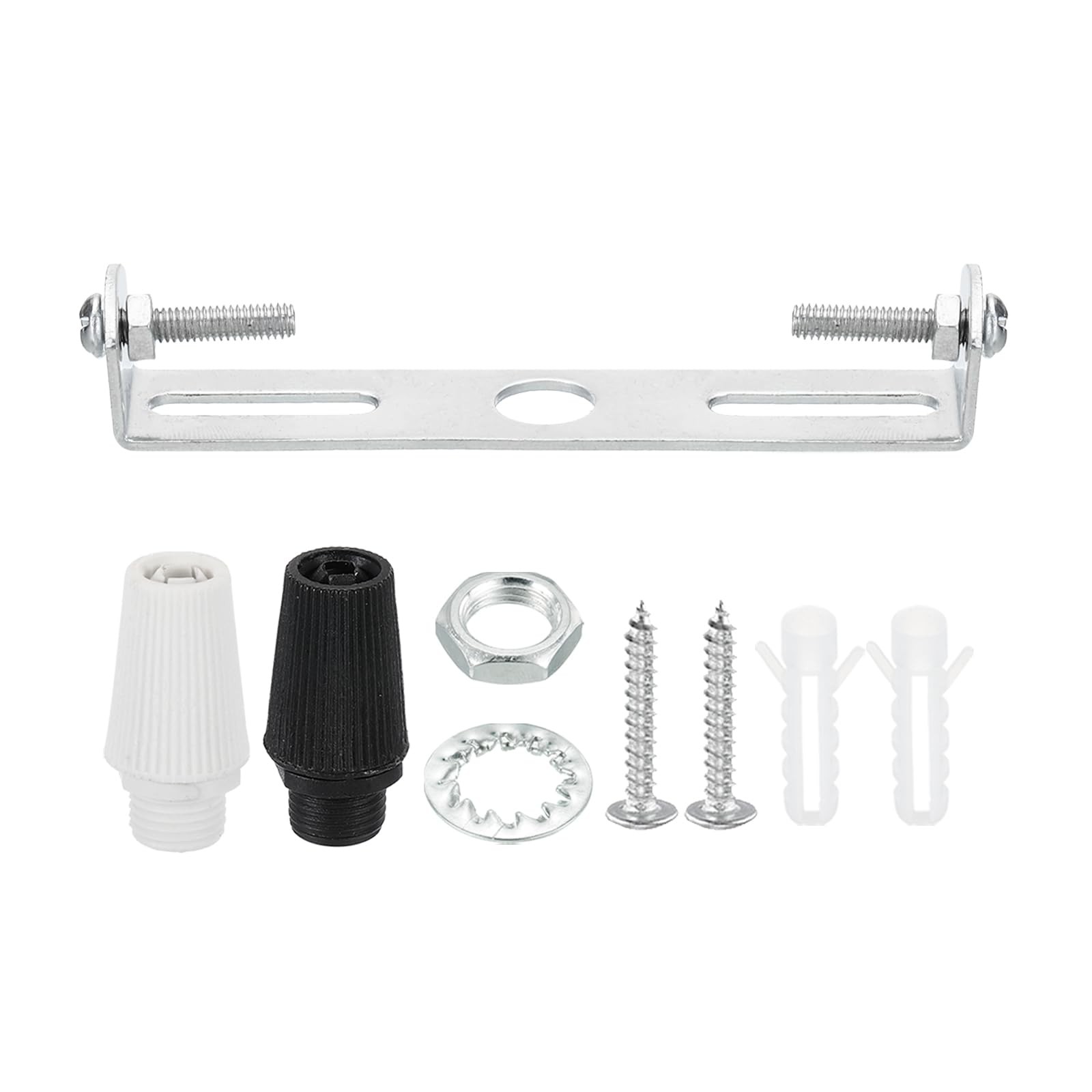 PATIKIL 95mm Ceiling Light Plate Kit, 1 Set Fixture 95mm, Silver