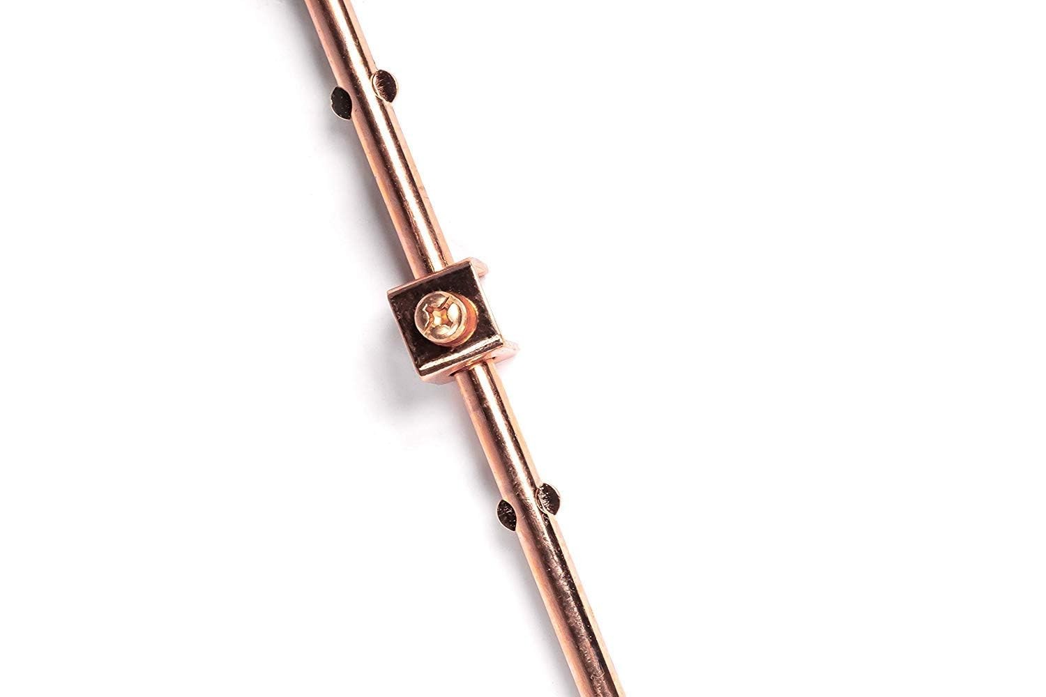 4 FT Grounding Rod with Clamp – Copper Ground Rod for Electric Fence, Antenna, S