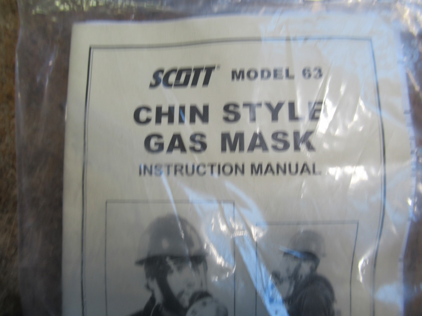 Scott Chin Style Mask Model 63 Respirator 804058-01 NIB
