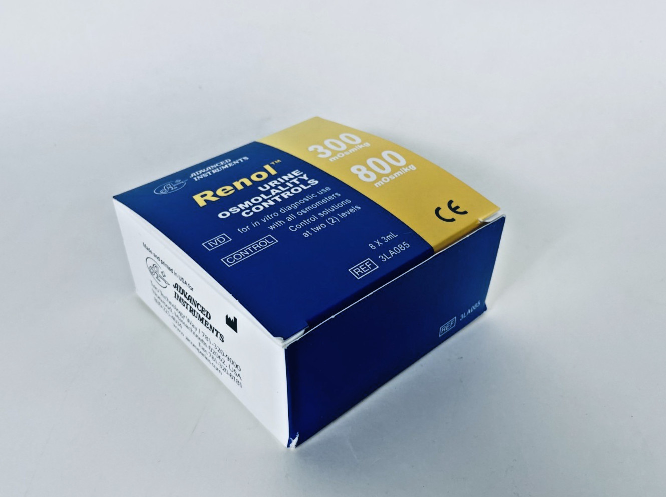 Advanced Instruments Urine Osmolality Controls 8x3mL 300-800 mOsm/kg 3LA085