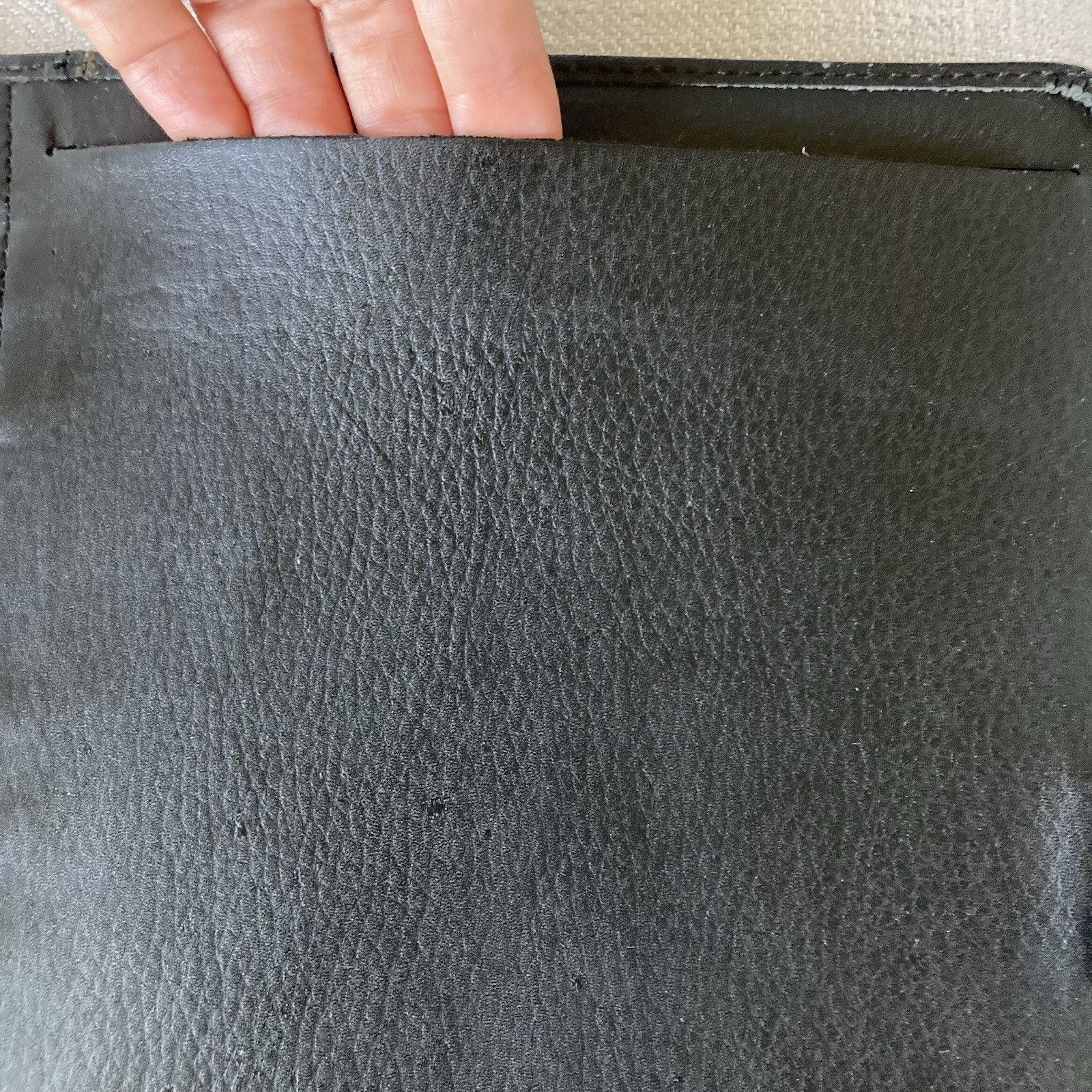 Filofax Richmond A5 Organizer Black Leather 1996 England Personal Planner Vintag