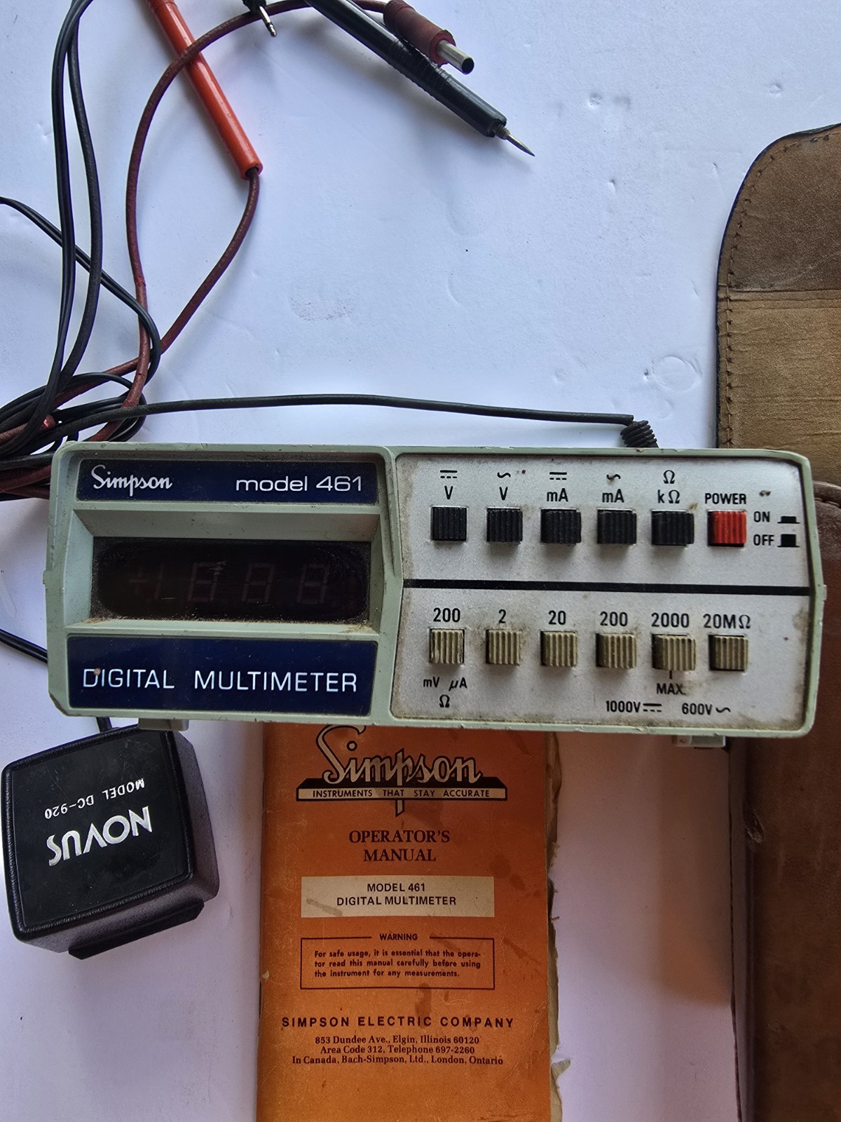 Vintage Simpson Model 461 Digital Multimeter Set – FULLY WORKING / TESTED w/…