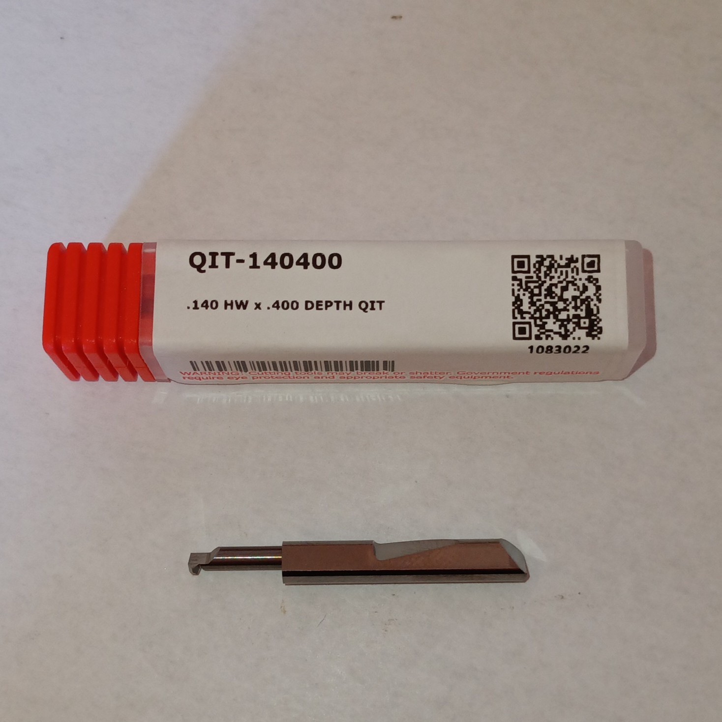 Micro 100 Carbide Grooving Tool QIT-140400 0.140 in Dia 0.400 OAL