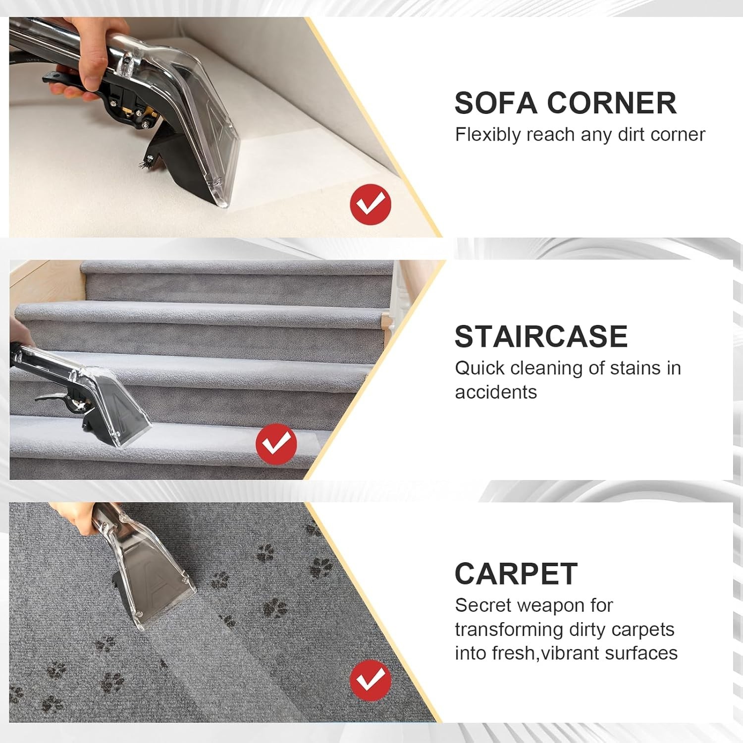 Upholstery Tool Carpet Car Mattress Cleaner for Extractor 1 1 2 Inches