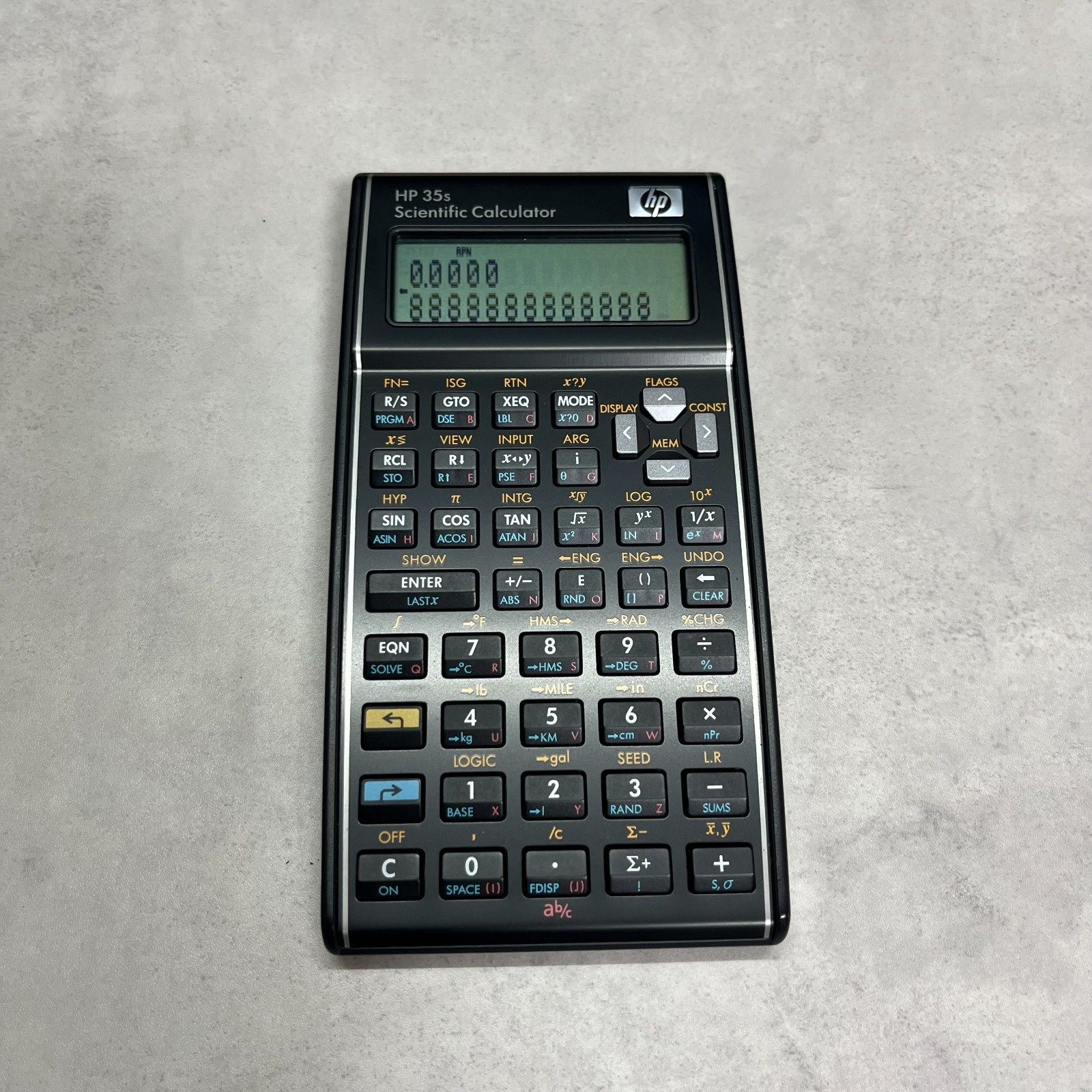 HP 35s RPN Programmable Scientific Calculator Black With Original Case Tested!