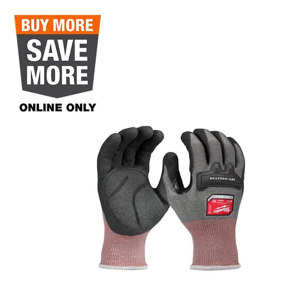 Milwaukee 48-73-8760 Anti-Vibration Cut Level 4 High Dexterity Nitrile Dipped
