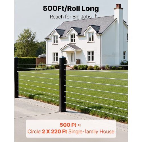 1/8 Inch Wire Rope, 500 ft Length, 316 Stainless Steel Wire Cable with Cutter, 1