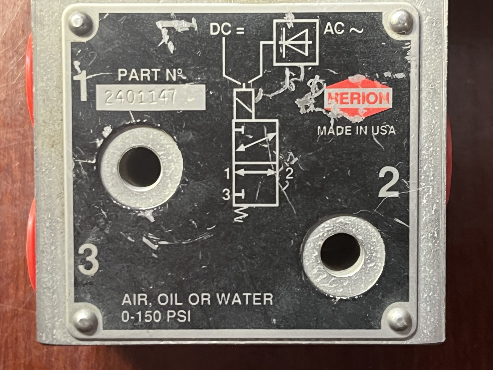 Herion 3-Way 120V 0-150# Solenoid Valve (Box 26-051)