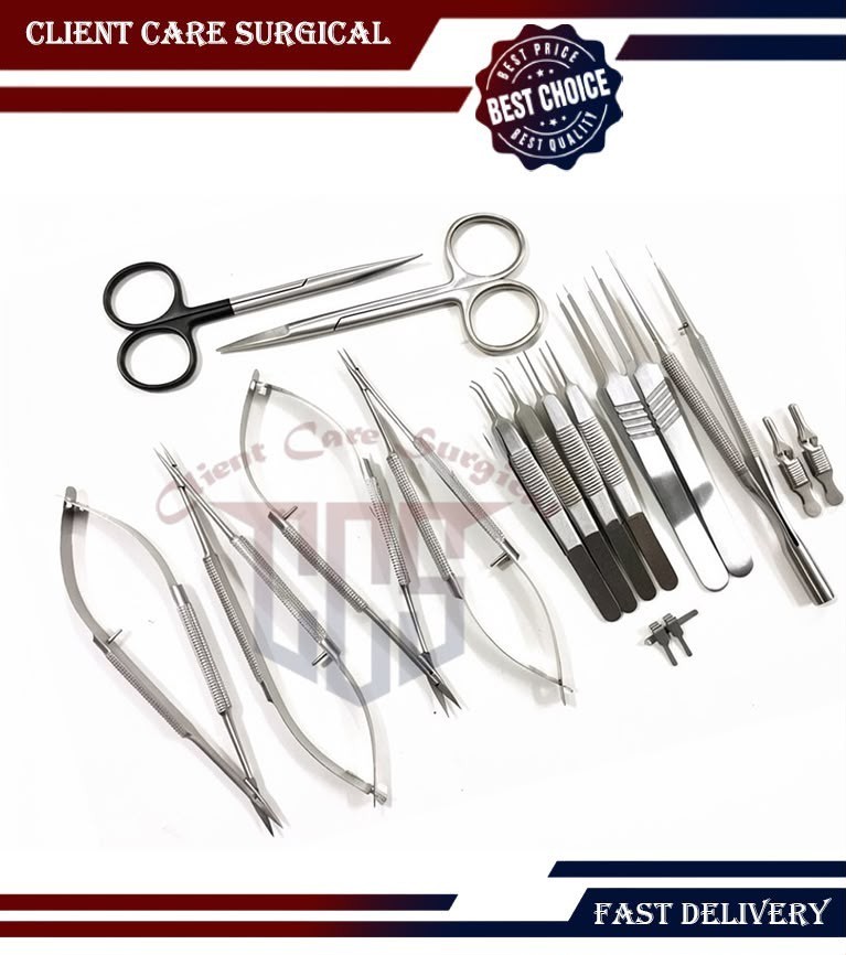 New Micro Hand Surgery Instrument Set Stainless Steel Surgical Kit With Case